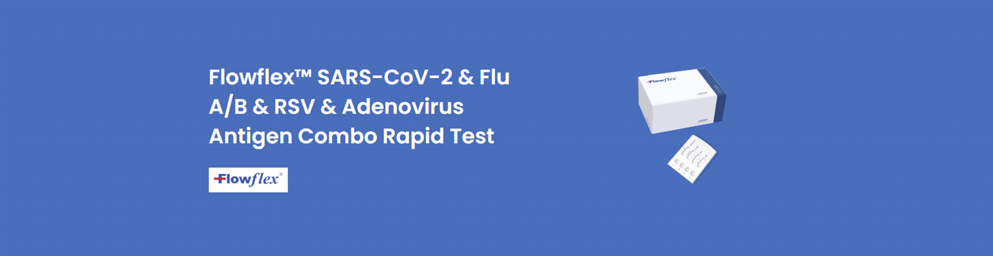 Flowflex SARS-CoV-2 & Flu A/B & RSV & Adenovirus Antigen Combo Rapid Test